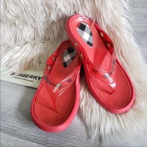 BURBERRY- jelly sandals